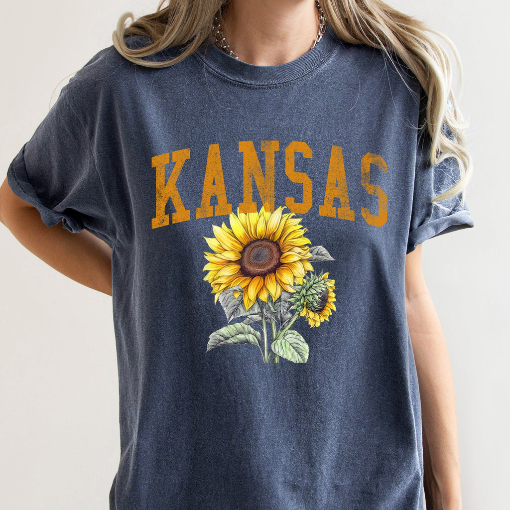 Kansas State Flower Comfort Colors Tee