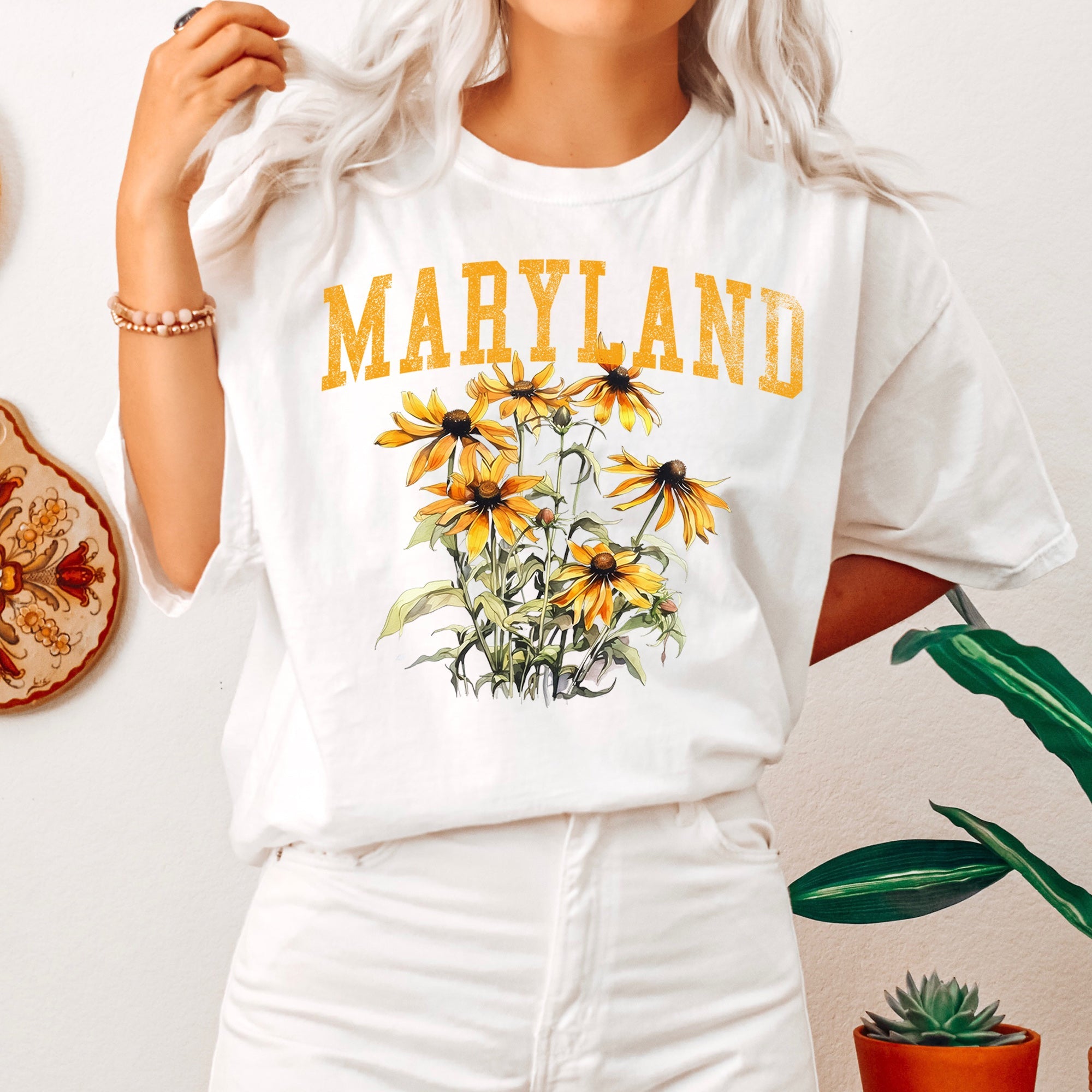 Maryland State Flower Comfort Colors Tee