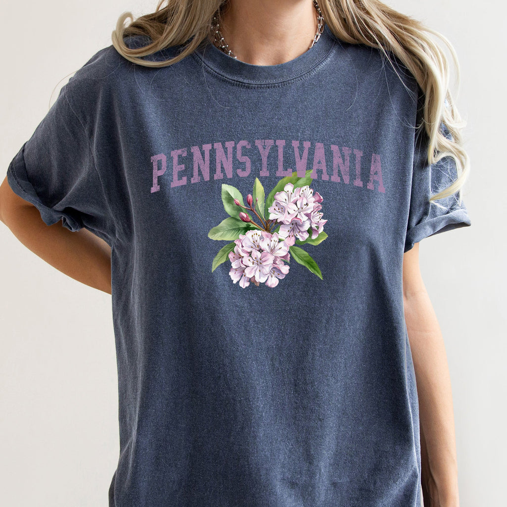Pennsylvania State Flower Comfort Colors Tee