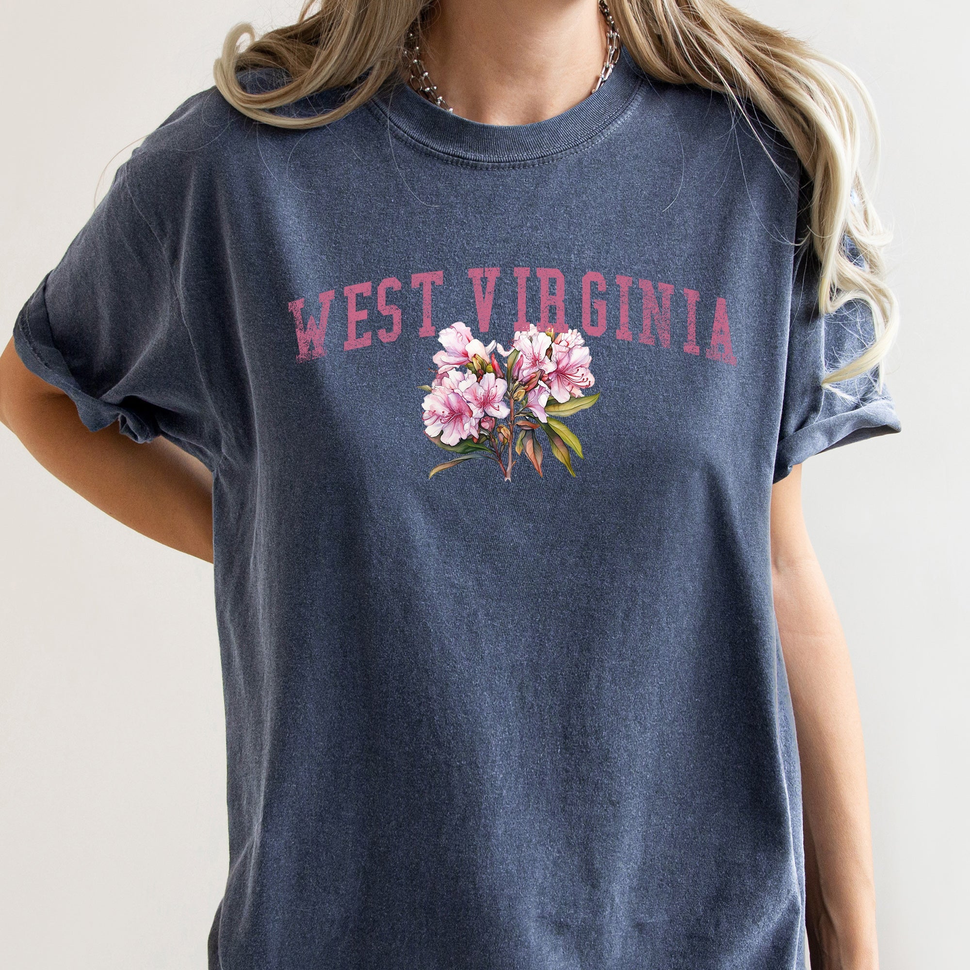 West Virginia State Flower Comfort Colors Tee