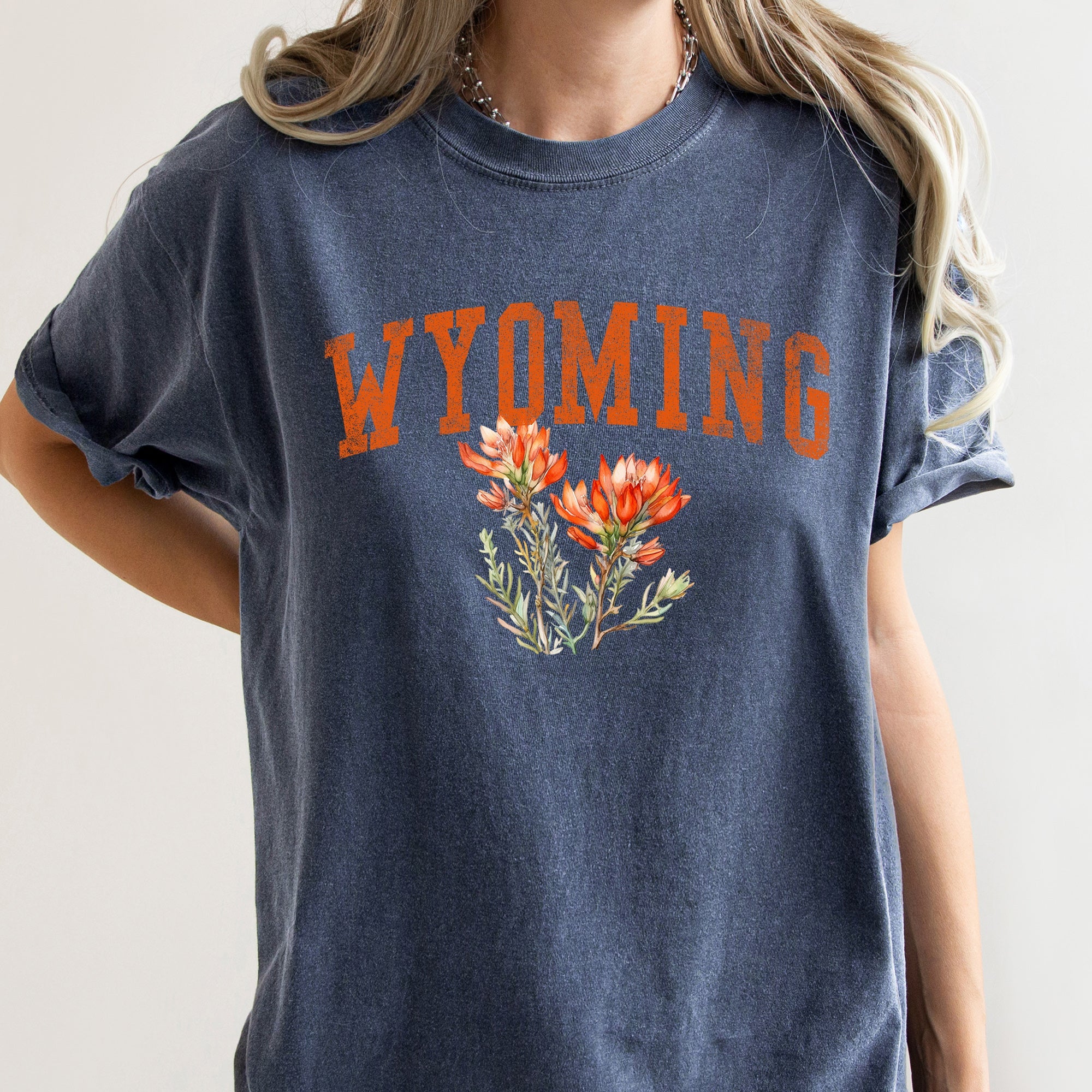Wyoming State Flower Comfort Colors Tee