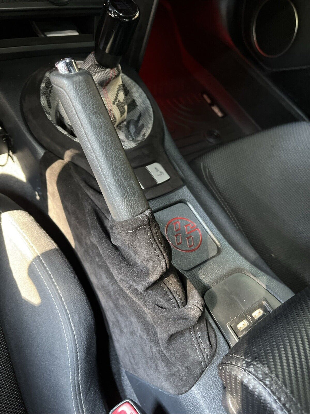 Genuine Suede Parking Emergency Handbrake Boot Cover For 2012-2020 Subaru BRZ Scion FR-S Toyota GT 86