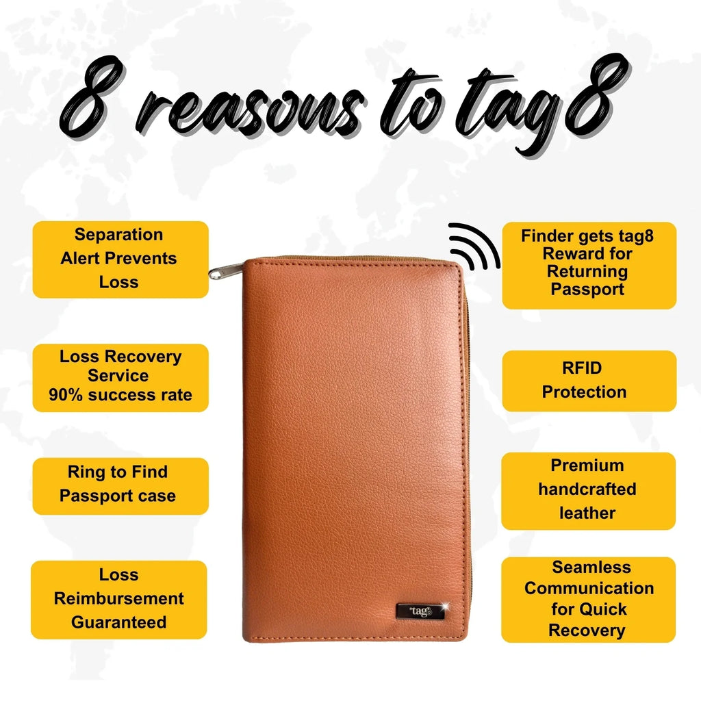 Family Passport Tracker Holder