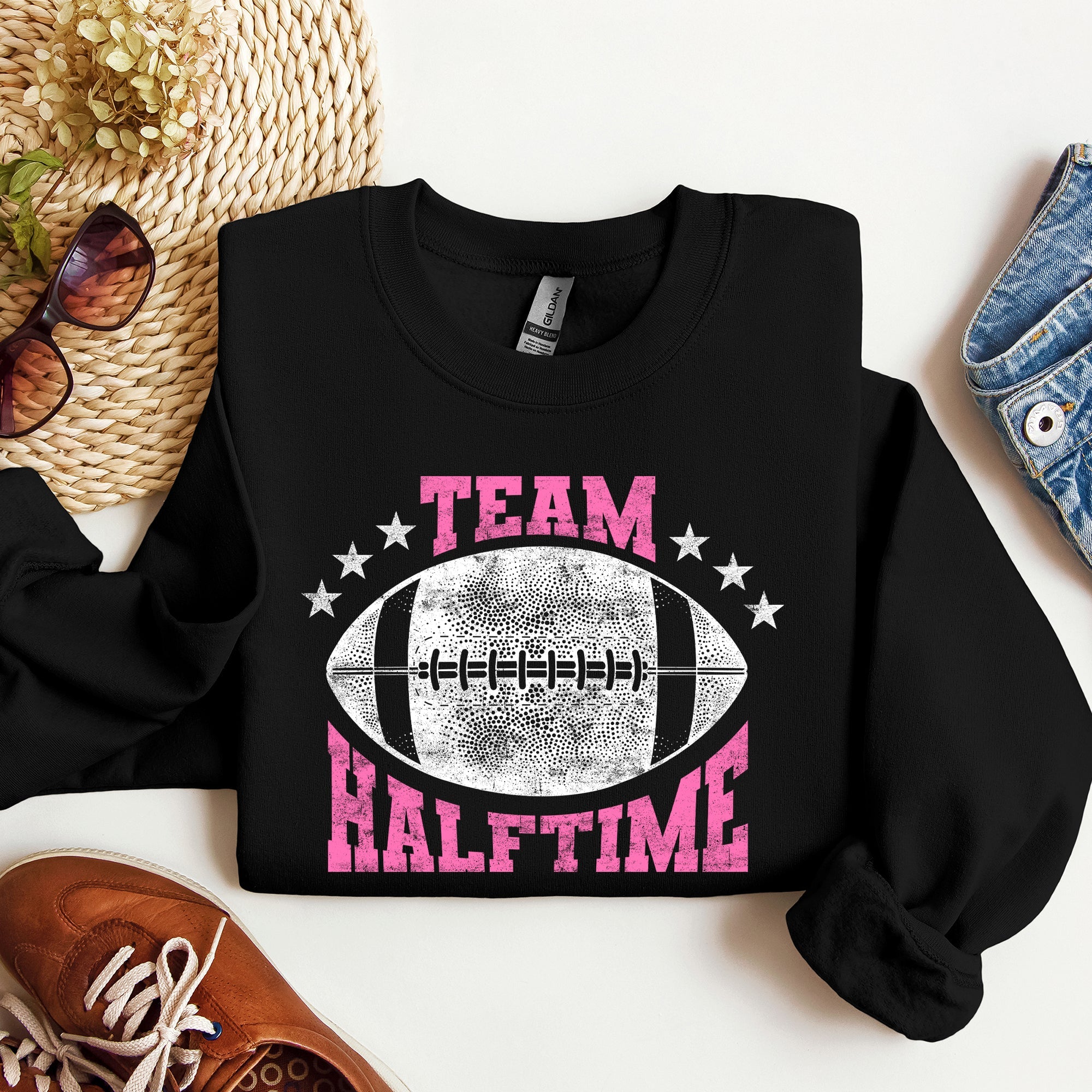 Team Halftime Football Sports Fans Both Teams Game Day Pride And Rivalry Sweatshirt