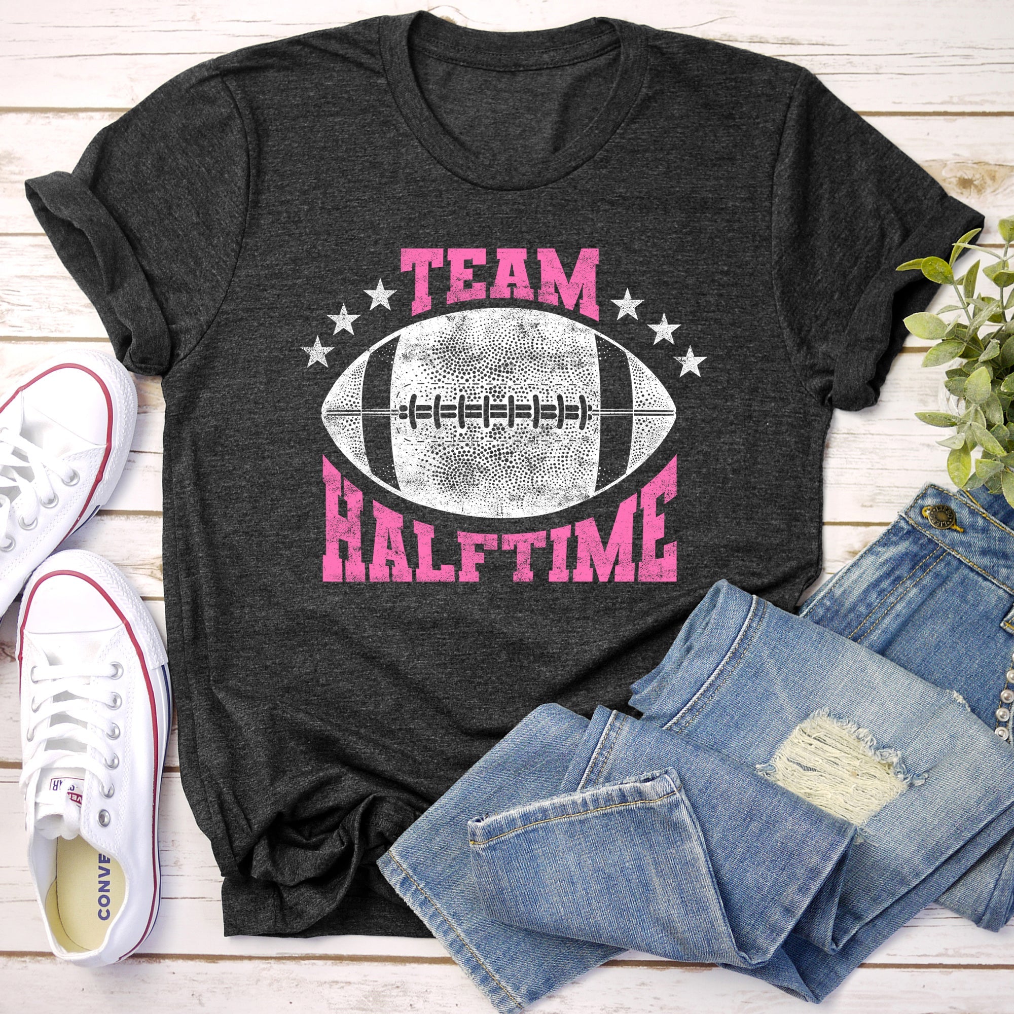 Team Halftime Football Sports Both Teams Game Day Rivalry Stadium Edition Graphic Tee