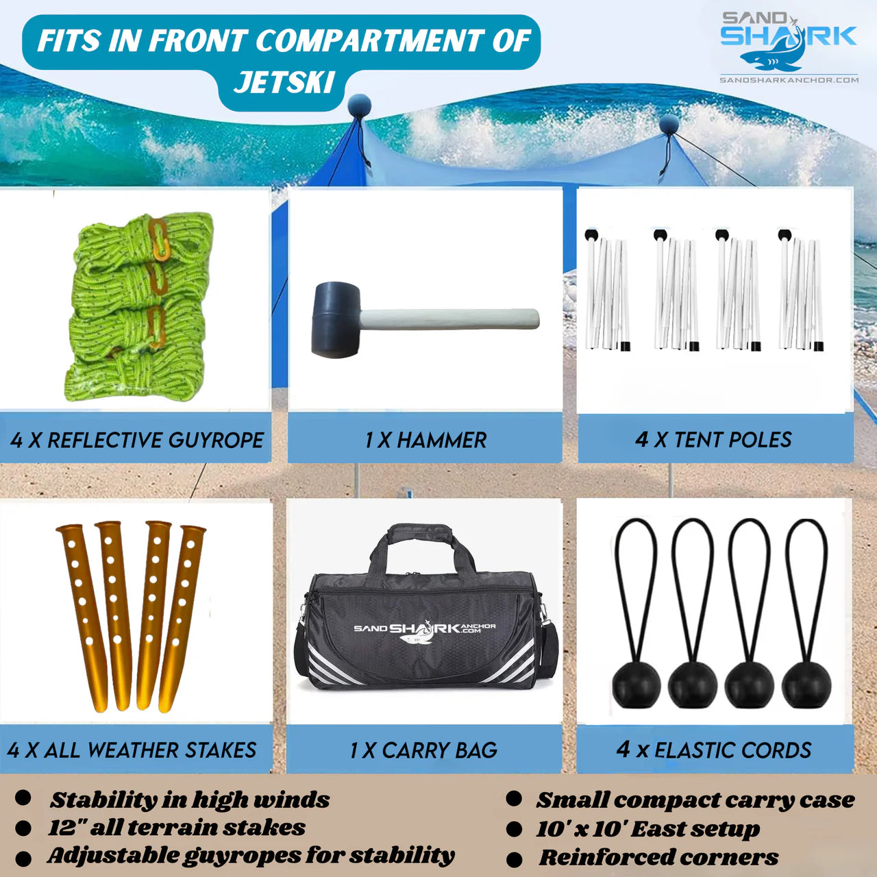 FINAL SALE-CLEARANCE Large Pop Up Beach Tent for Outdoors.