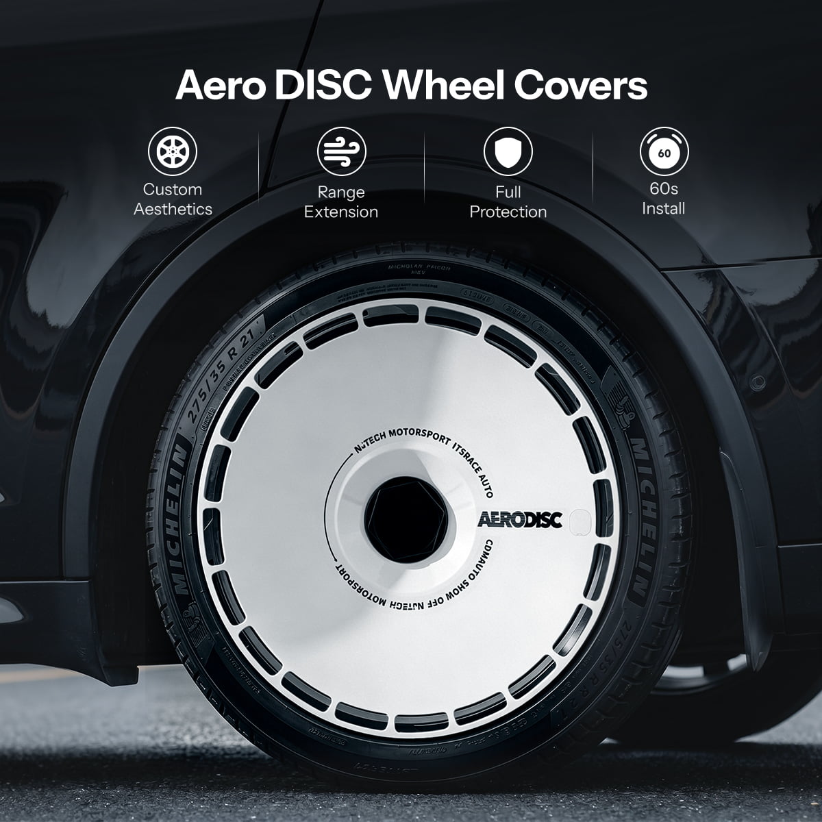 TESERY Aero DISC Wheel Covers for Model Y / Model 3 Highland