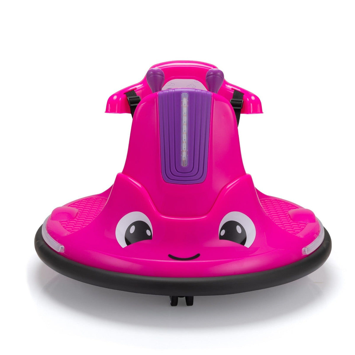 12V Electric Snail-Shaped Ride-On Car for Toddlers with 360° Rotating Bumper