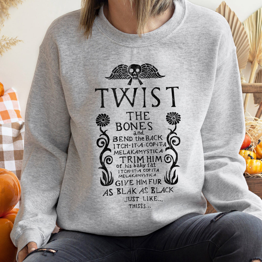 Twist The Bones Vintage Halloween Cozy Fleece Graphic Limited Edition Sweatshirt