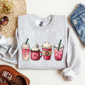 Valentine's Coffee And Drinks Cozy Edition For Coffee Lovers Forever Graphic Sweatshirt