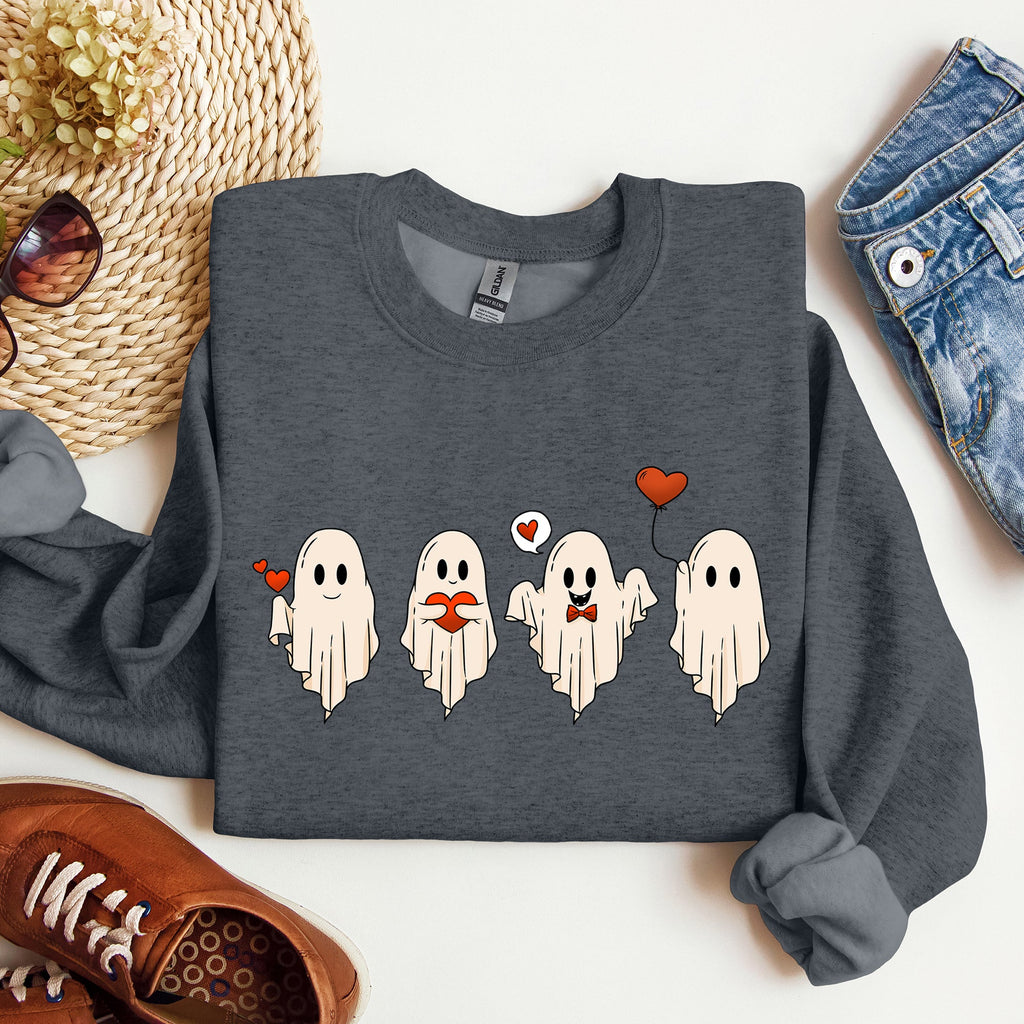 Valentine Ghosts, Love Graphic Artwork Limited Edition For Valentine's Day Sweatshirt