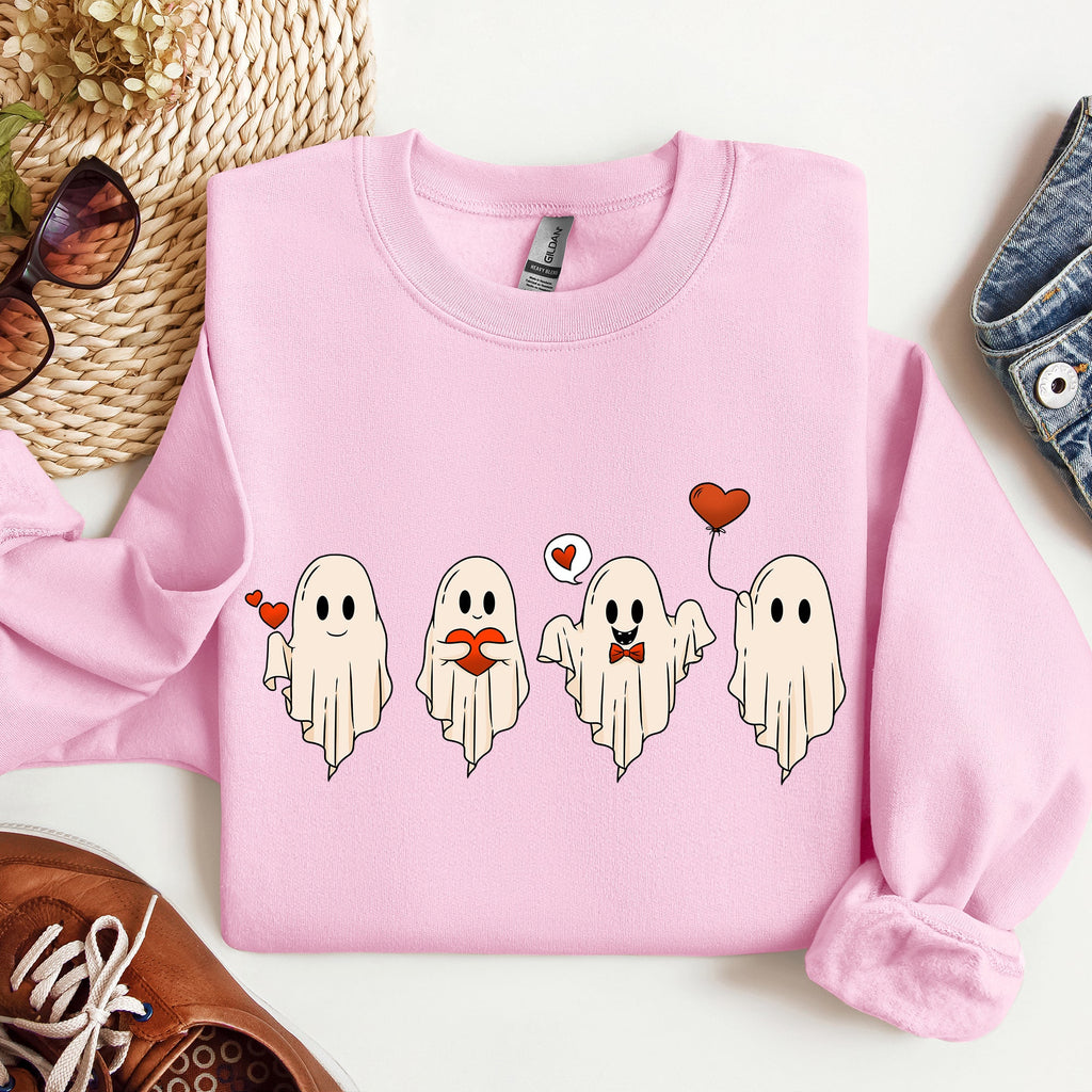 Valentine Ghosts, Love Graphic Artwork Limited Edition For Valentine's Day Sweatshirt