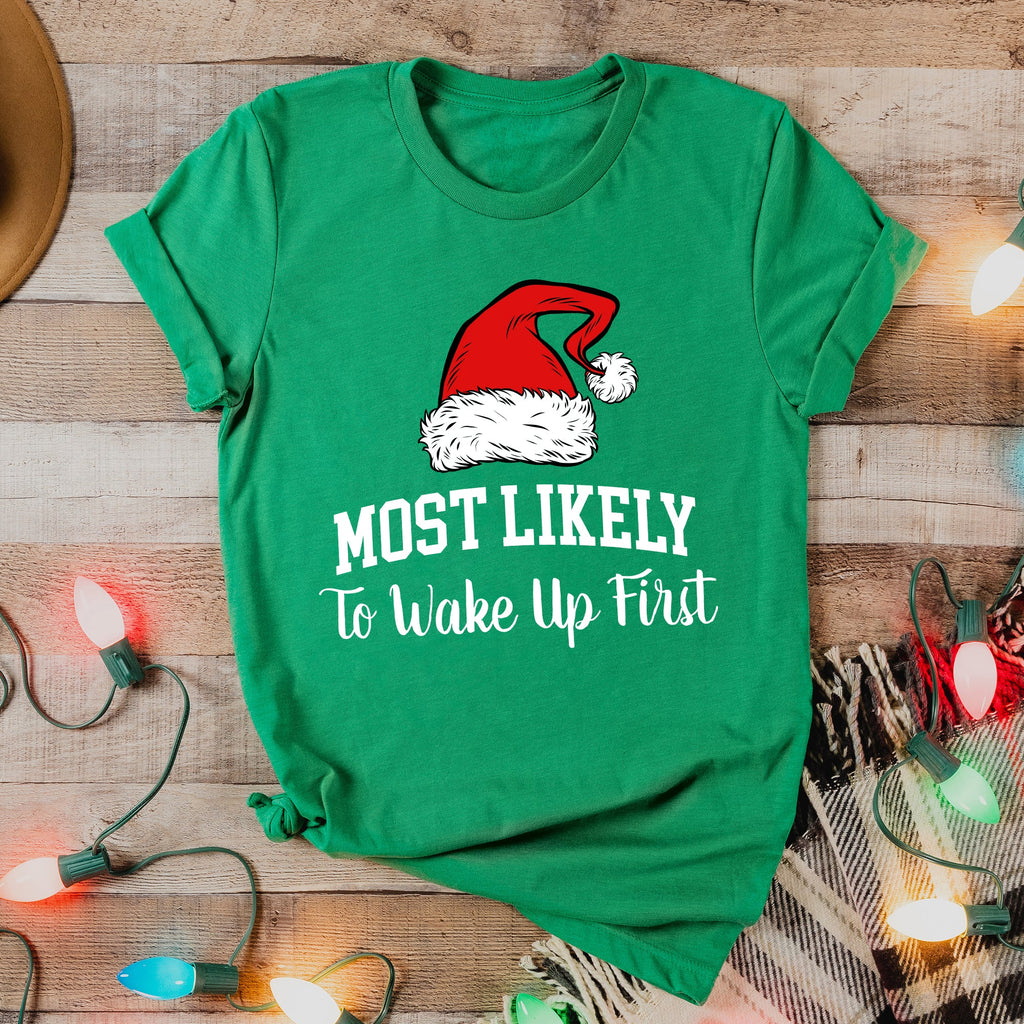 Most Likely To Christmas Family Holiday Memories And Cozy Gatherings Comfort Colors Tee
