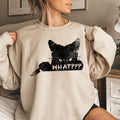 What??? Cat Halloween Spooky Feline Night Graphic Cozy Warm Fleece Premium Heavyweight Sweatshirt
