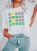 Queen Word Game Comfort Colors Tee