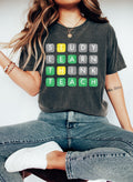 Study Learn Think Teach Word Game For Curious Minds And Lifelong Learners Comfort Colors Tee