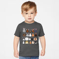 Rabbit Lovers Farm Animal Illustration Breeds For Kids Cute Nursery Style Graphic Tee